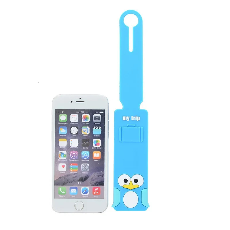 Fashion Travel Accessories Cute Animals Strip Luggage Tag Silicone Suitcase ID Addres Holder Baggage Boarding Portable Label 250616