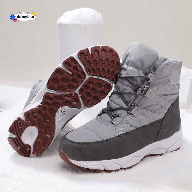 Nine Colors Snowflake Single European Version Russian Snow Boots Big Factory Women's Shoes Thick Wool Lining ddmythur