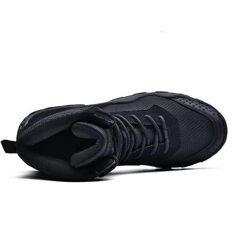 Factory Wholesale High-top Hiking Shoes Men's Non-slip Wear-resistant Waterproof Outdoor Climbing Boots