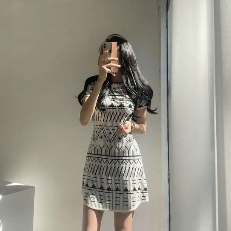 Dresses for Women Short Crochet Sexy Daring Clothes Knitted Extreme Mini Woman Dress 2024 Harajuku New In Korean Fashion Sale
