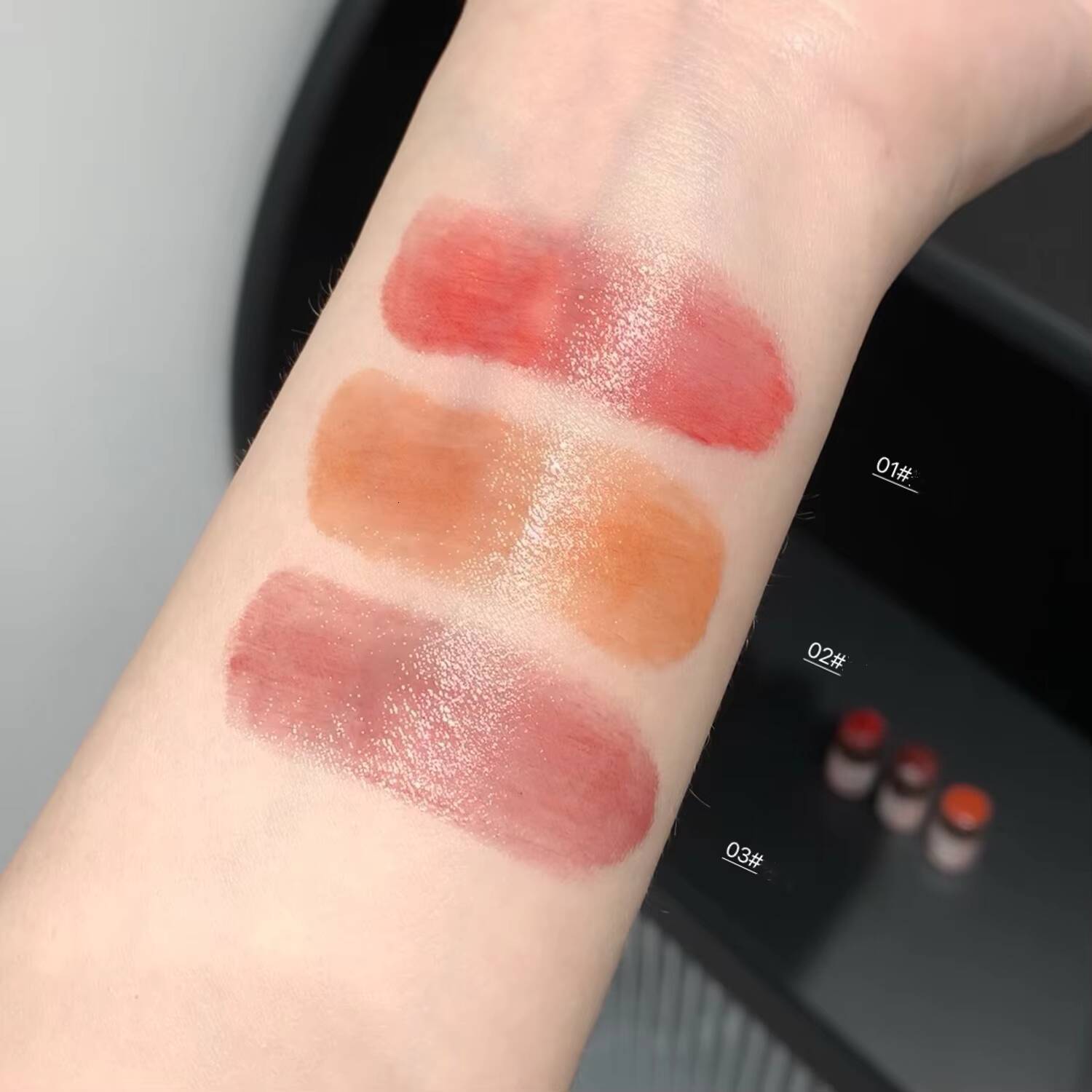 3Pcs Mini Colored Lipstick Set Moisturizing Transparent Repair Balm Pink Strawberry Lip Care Primer Cream Makeup Maquillage happy