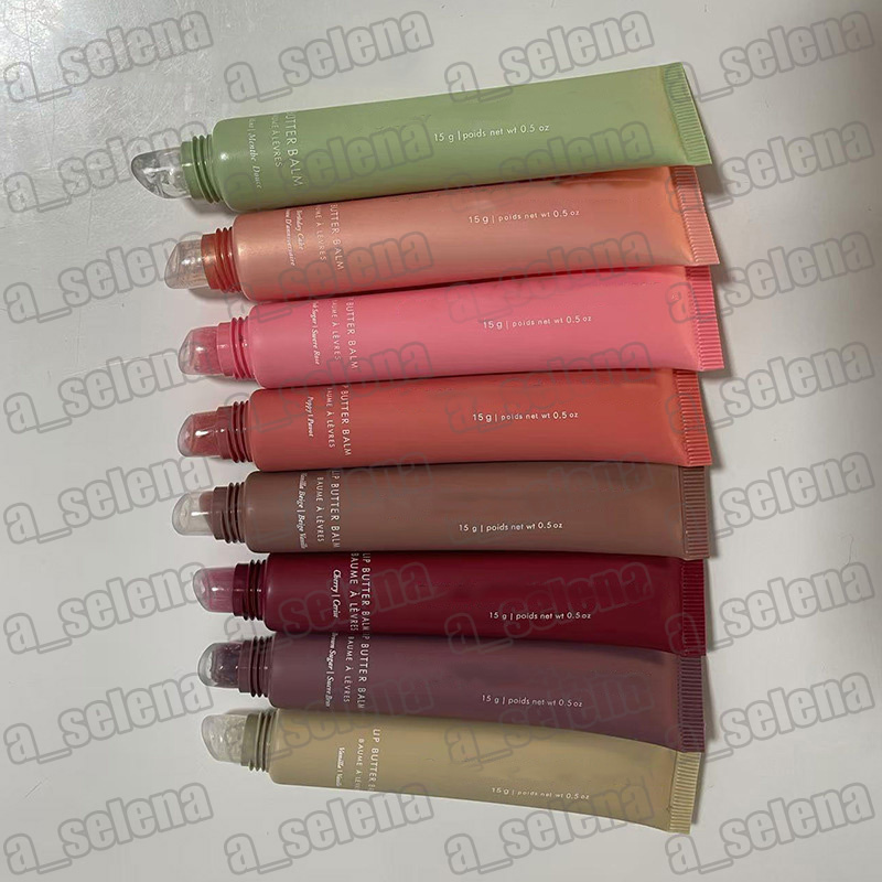 Lip Butter Balm for Smooth and Soft Lips pink Sugar beige brown sugar vanilla sweet mint cherry Summer lip gloss oil makeup