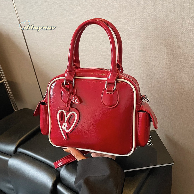 Minimalist Large Capacity Handbag Toast for Women 2025 Spring New Korean Style Solid Color Versatile Commuter Crossbody Bag Trend ddmynov