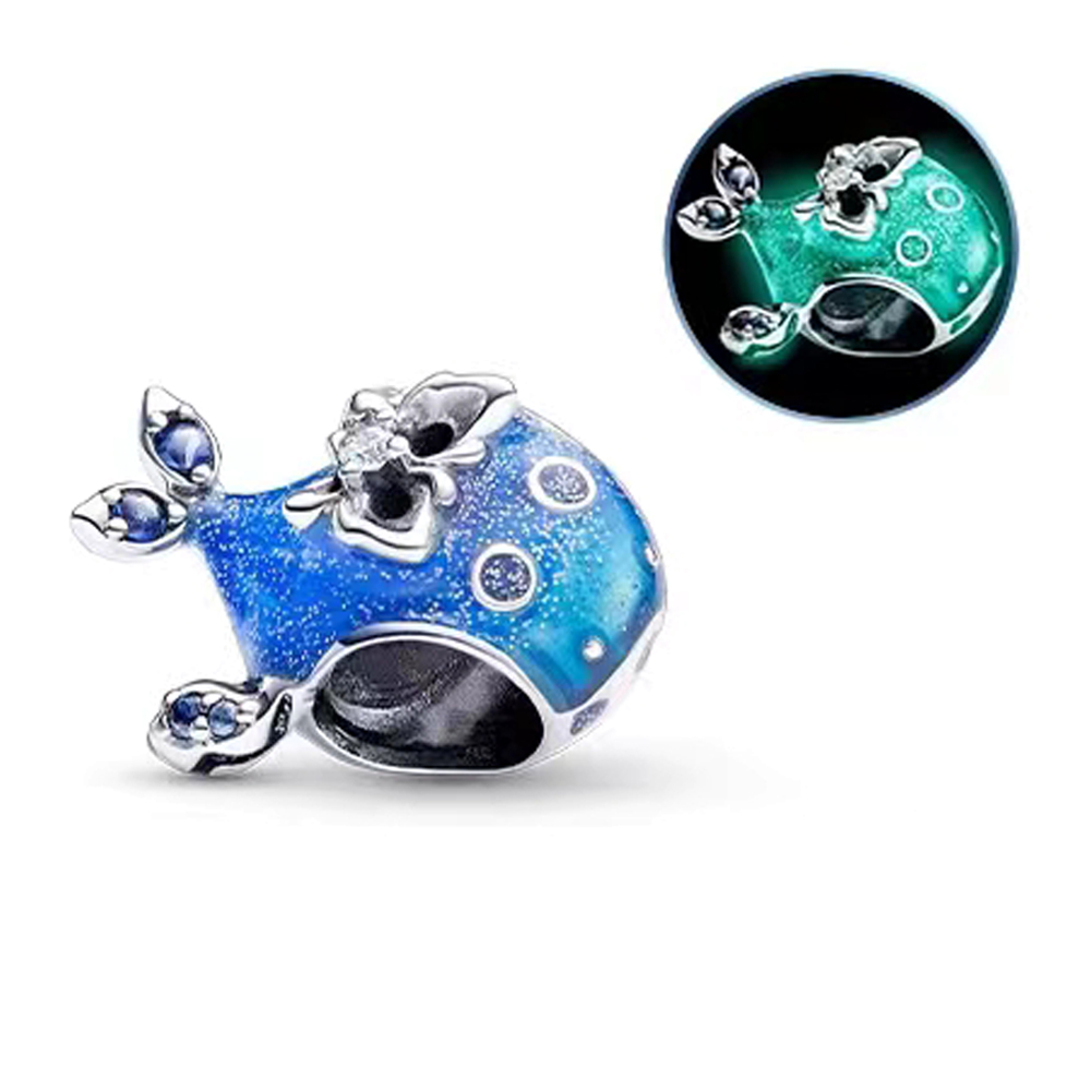 FewDook Hot Sale Glow-in-the-dark Whales & Deer Dangle Charms fit Original Pan Bracelet DIY Jewelry 2025 Game Co branded Series Necklace