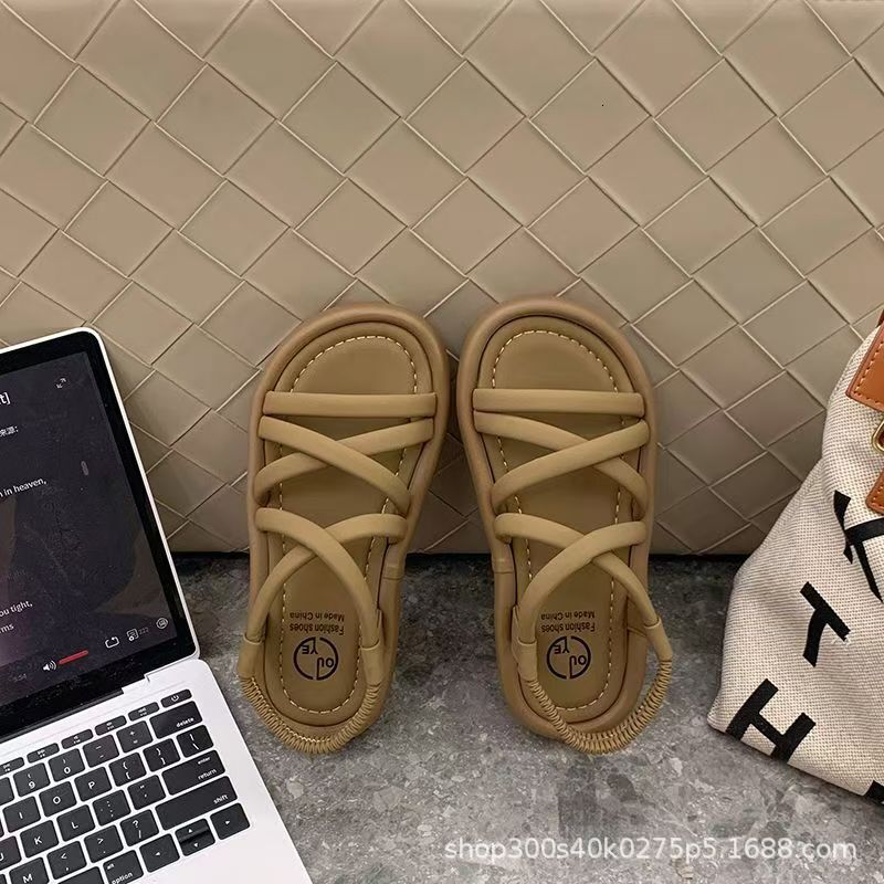 Roman style women's sandals summer new shoes multifunctional beach thick soled designer sandals women's slippers sandals
