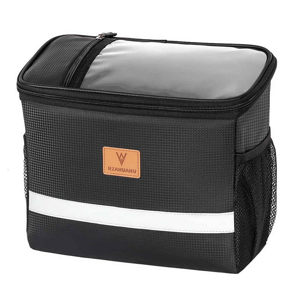 8L Phone Handlebar Bag Large Capacity Touch Screen Outdoor Cycling Pouch Waterproof with Reflective Strip Cycling Accessories 250610