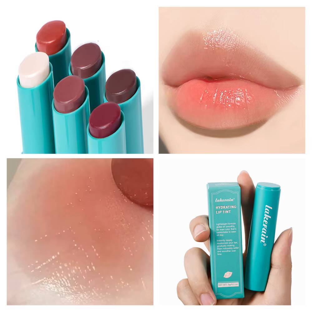 Moisture Hydrating Tinted Lipstick Long-Lasting Moisturizing Nutritious Pomade Red Tint Lipgloss Fruity Thrive Lip Care happy