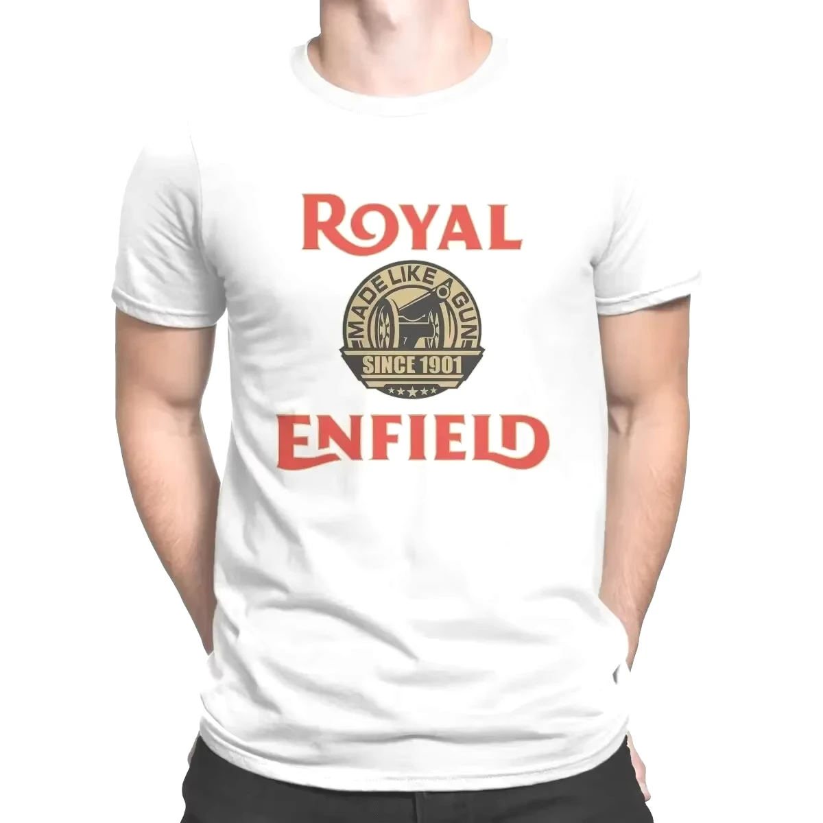 T Shirt Men Biker Made Like Print Casual Cotton Clothes Short Sleeve Tees Retro Nostalgic Tops