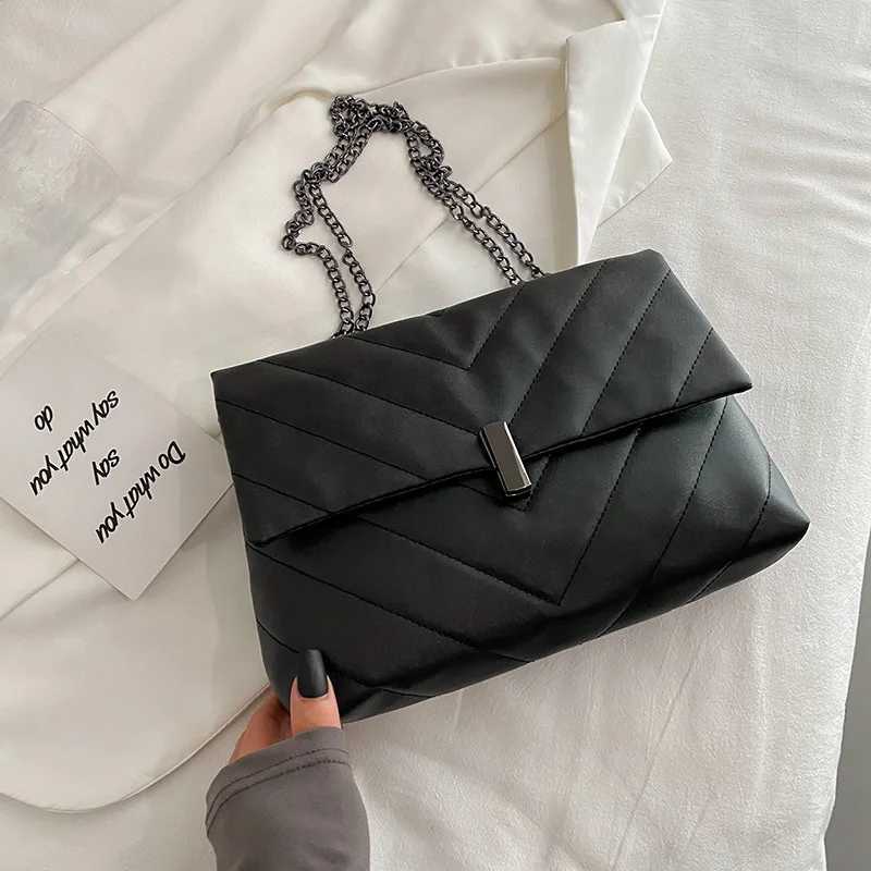 Fashion Chain Strap Shoulder Bags For Women Casual Sewing Thread Crossbody Bag With Lock Ladies Handbags And Purses XJ2520616