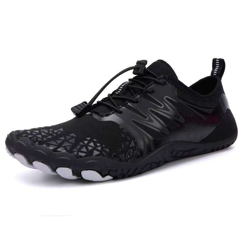 Women's Five-Toe Workout Sneakers for Indoor Training - Thick Sole Jump Rope Shoes