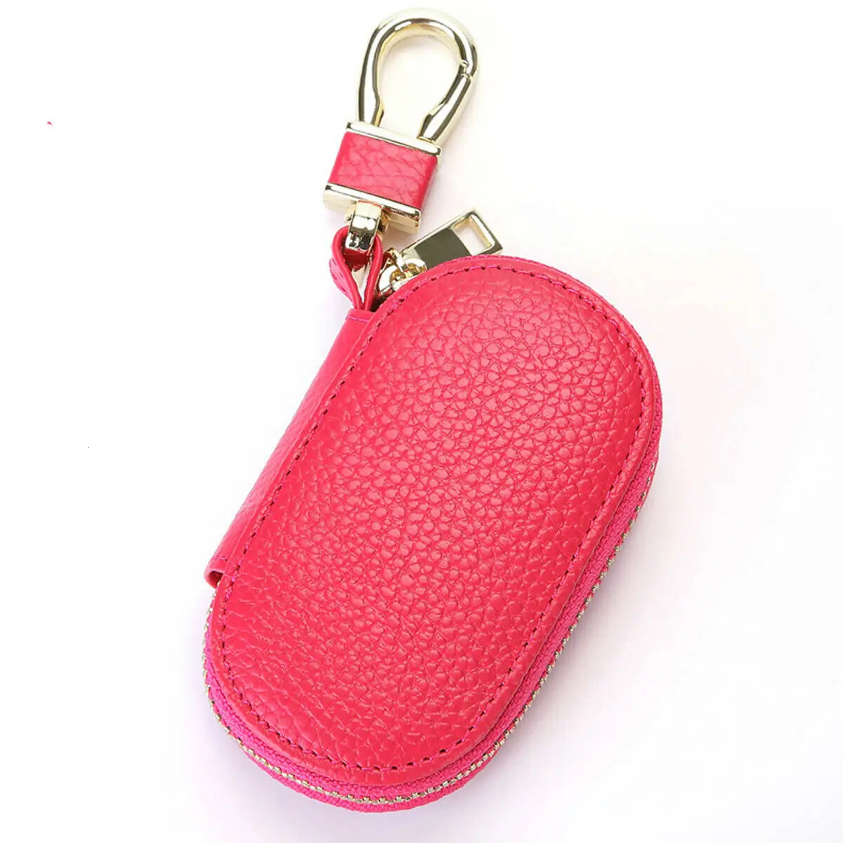 Cowhide Car Key Holder Case Genuine Leather Men Women Key Protective Case Universal Housekeep Keychain Mini Wallet Coin Pouch 250614