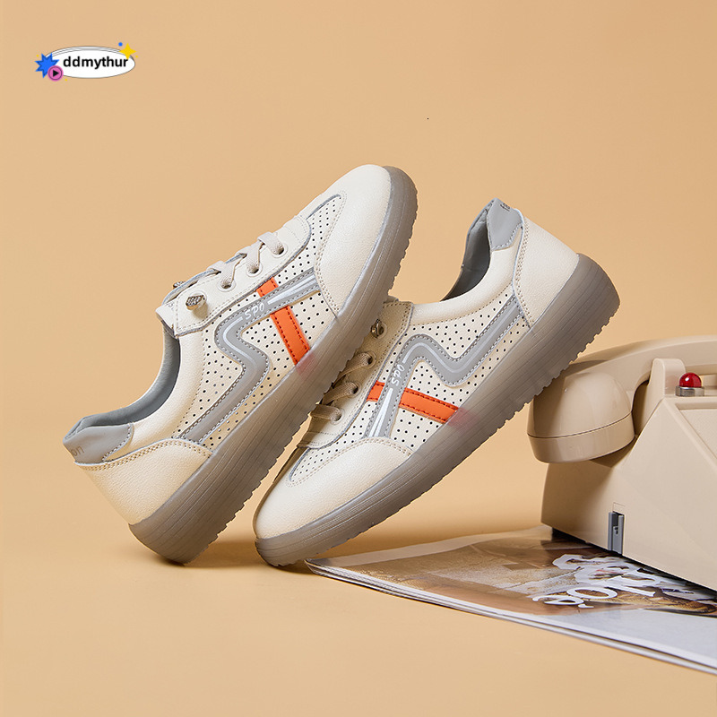 White Sneakers for Women 2025 New Lightweight Casual Flat Ins Trend Fashion Versatile Jelly Sole Shoes Hot ddmythur