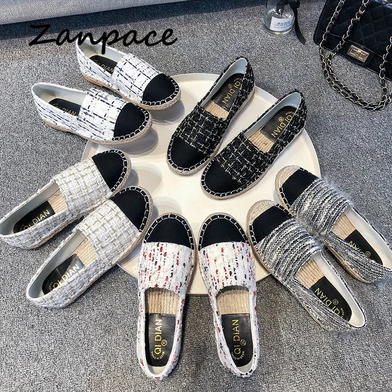 Four Seasons Flat Shoes Women 2025 Straw Hemp Rope Fisherman Shoes Slip on Casual Ladies Breathable Platform Shoes 250613