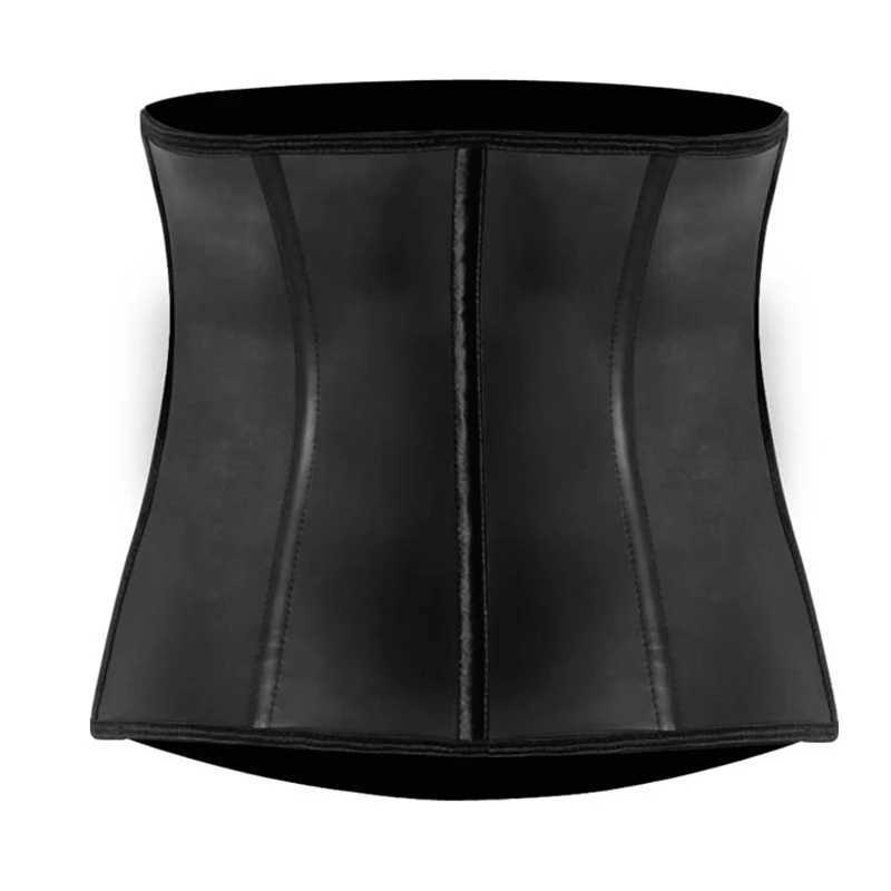 Latex Men Corset Waist Trainer 9 Steel Boned Body Shaper Waist Cincher Corset Belt Girdle Men Shapewear Men Weight Loss Belt W250616
