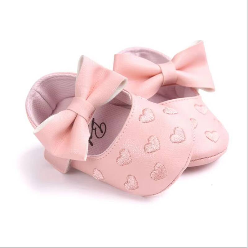 Pudcoco US Stock New Lovely Toddler Girl Boy Shoes Baby Bowknot Soft Sole Prewalker Sneakers Newborn