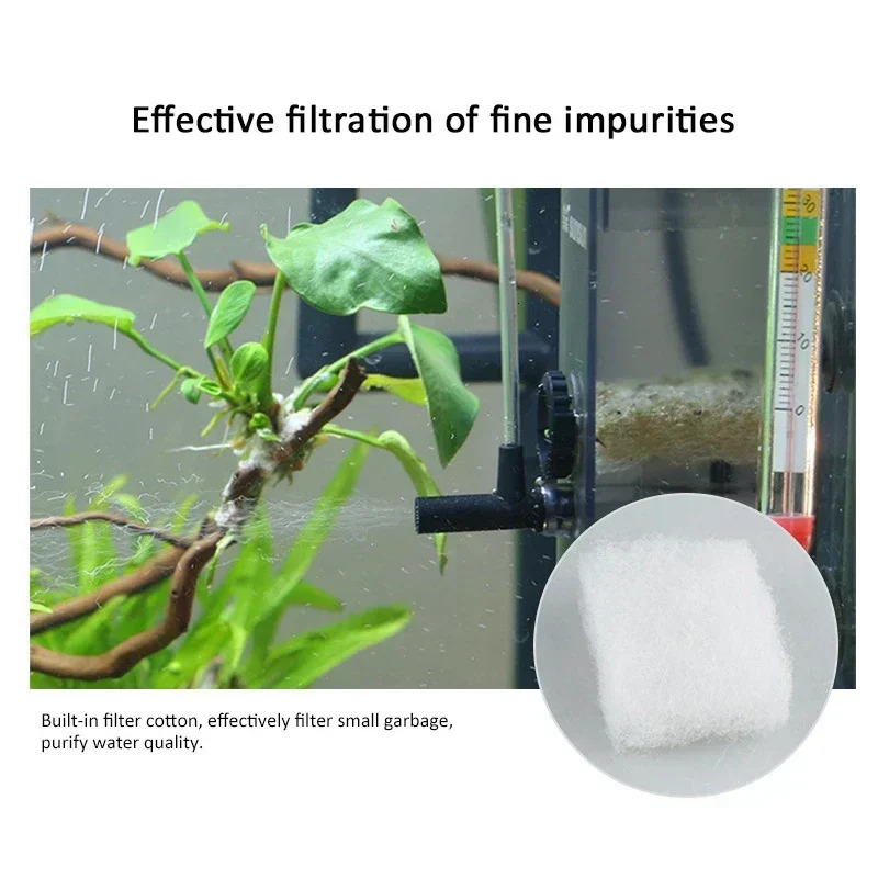 Oil Film Remover Fish Tank Aquarium Filter Surface Skimmer Water Air Oxygen Adjustable Water Pump Oxygenation Pump Filter Sponge 250613