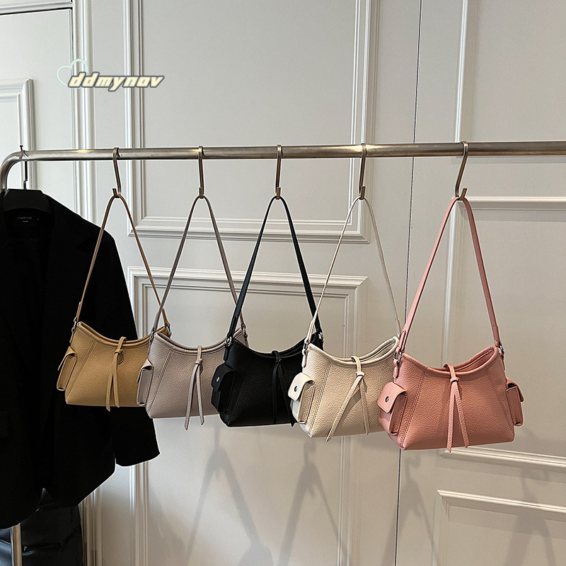 Minimalist Lychee Texture Underarm for Women 2025 Summer New Versatile Commuter High-end Single Shoulder Crossbody Bag ddmynov ddmynov