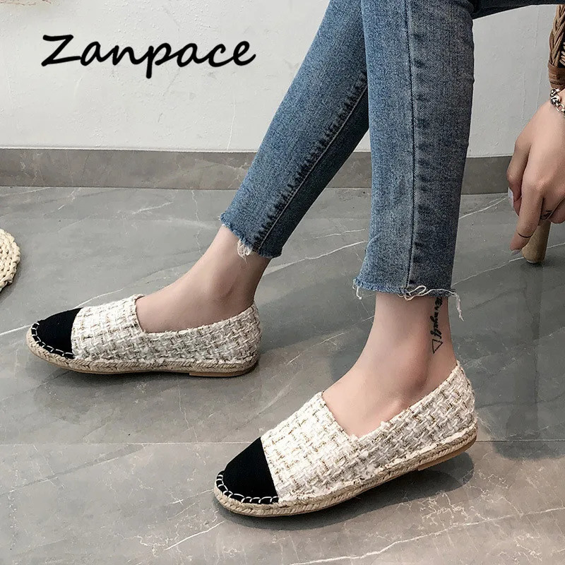 Four Seasons Flat Shoes Women 2025 Straw Hemp Rope Fisherman Shoes Slip on Casual Ladies Breathable Platform Shoes 250613