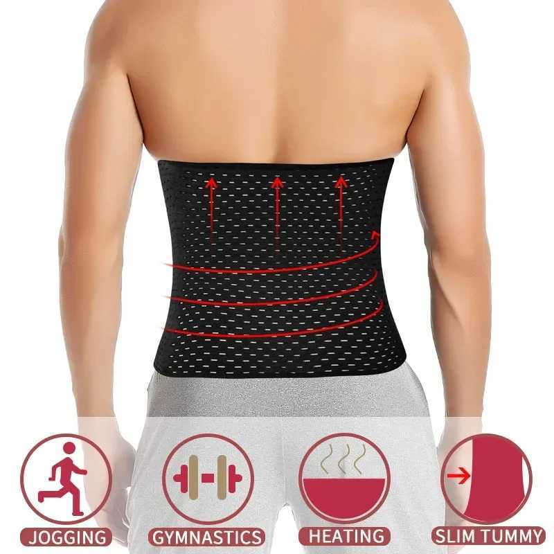 Waist Trainer Shapers Corset For Men Abdomen Reducer Slimming Belt Shapewear High Compression Modeling Strap Workout Girdle W250616