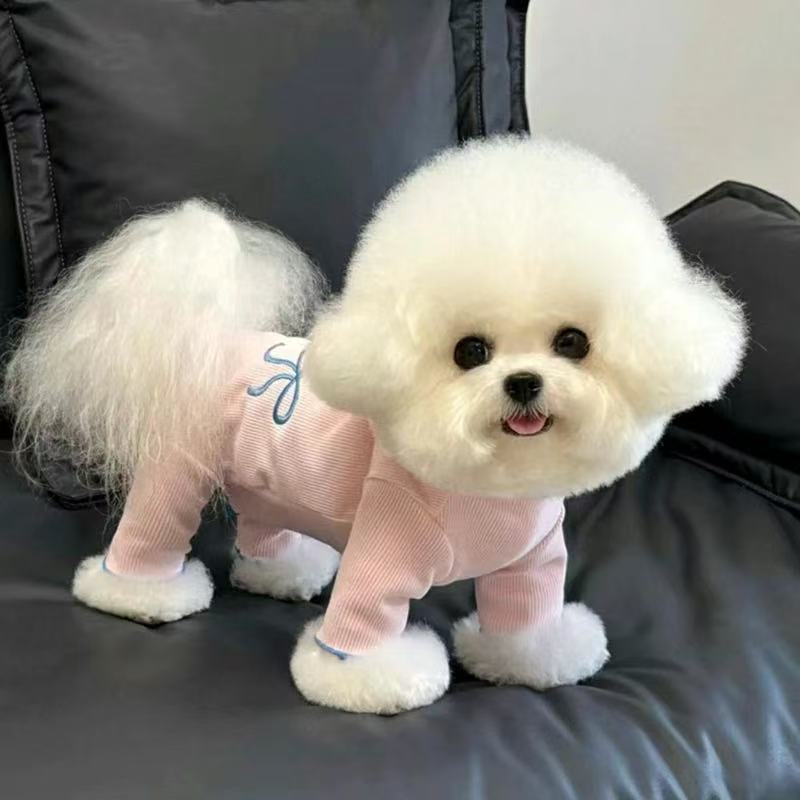 T477Dog clothes summer thin belly protection clothes pet four-legged clothes Teddy Bichon Pomeranian small dog cat pajamas
