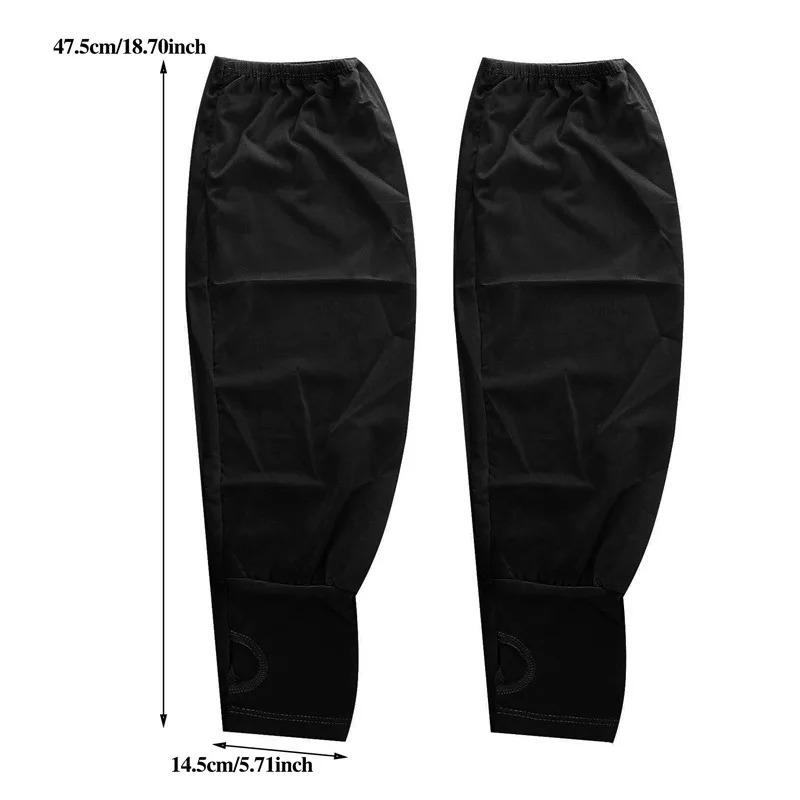 2Pcs Summer Loose Sunscreen Driving Ice Silk Sleeve Female Long Length UV Protection Arm Glove Sleeves Super Soft Breathable 250610