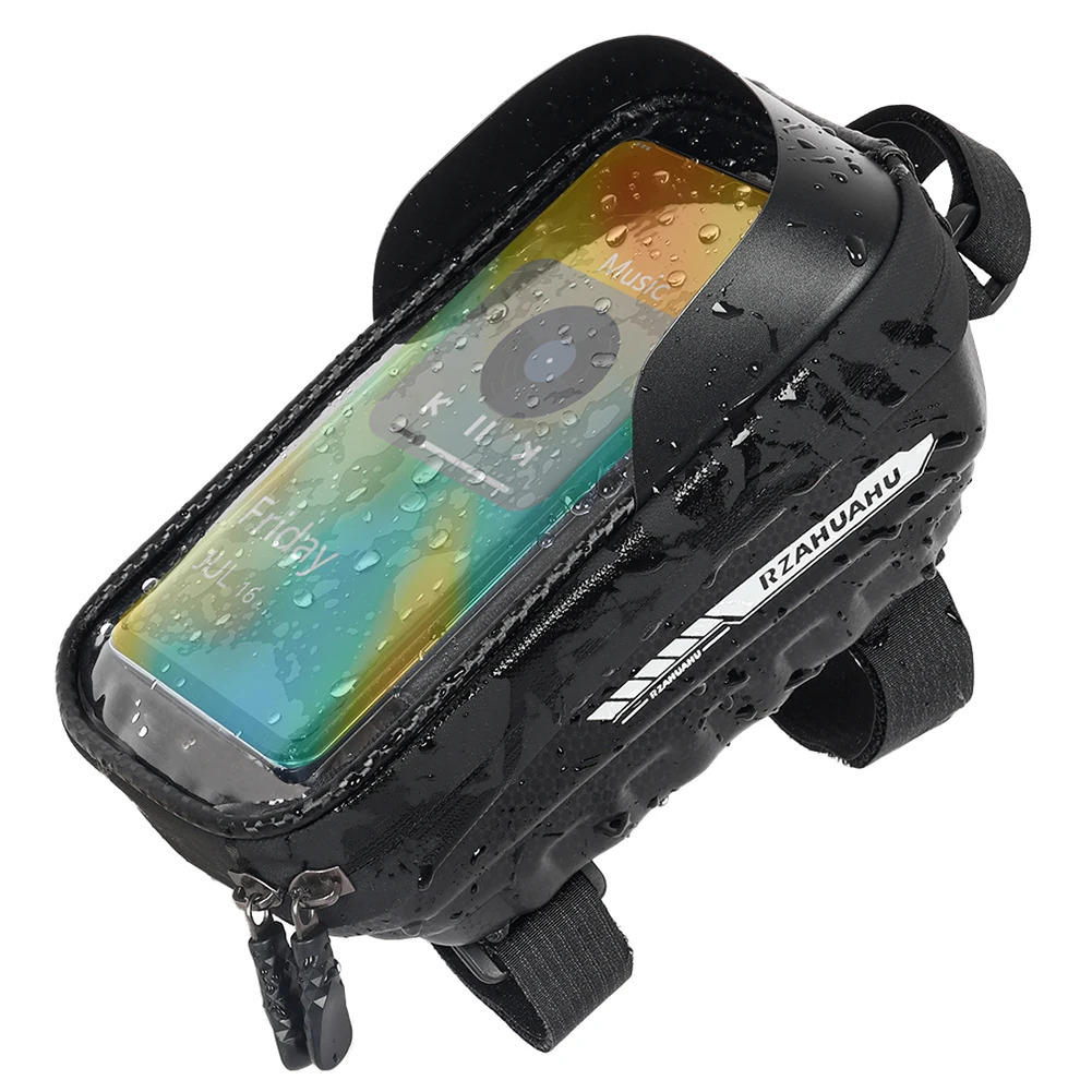 EVA Bicycle Front Frame Bag Touch Screen Bicycle Bag MTB Waterproof Phone Holder Case Bicycle Accessories PU Fit for 7 In Phones 250610