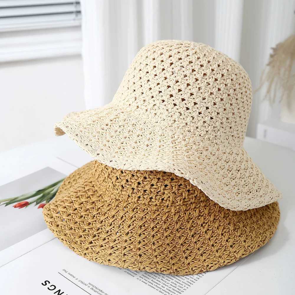 New Arrival Womens Summer Fisherman Hat Breathable Sun Protection Foldable Wide Brim Beach Sun Hat for Outdoor Travel Fashion Accessories U250616