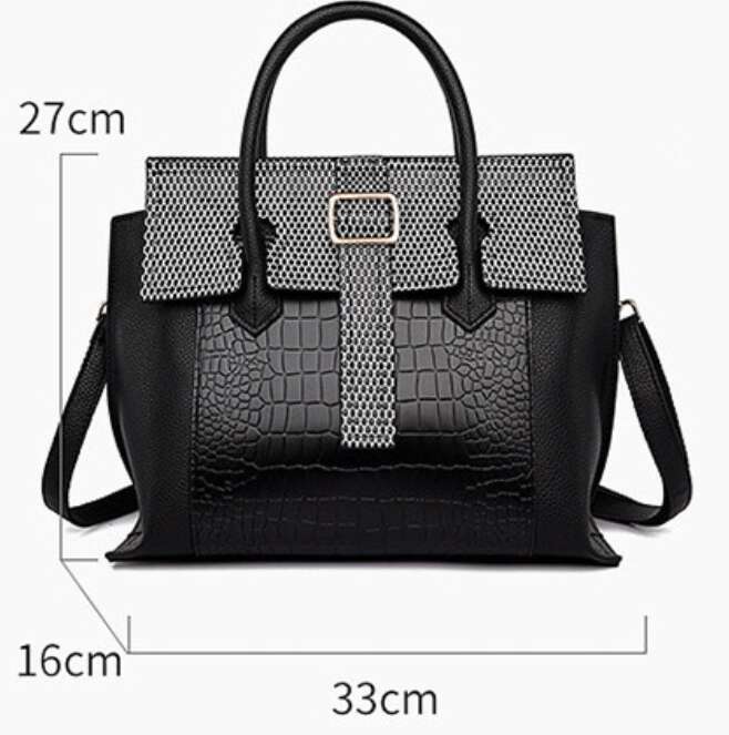 Hot Selling Brand Crocodile Pattern Leather Handbags Designer High Quality Alligator Large Capacity Lady Totes Shoulder Crossbody Bag
