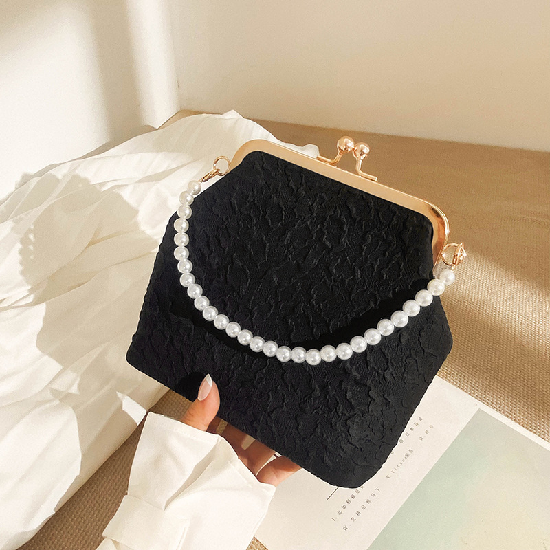 Cross Body Cloud cheongsam women's bag pearl chain crossbody bag