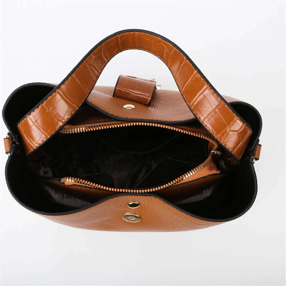 New Solid Color Women Composite Bags Multifunctional High Quality Leather Handbag Fashion Ladies Shoulder Crossbody Bag