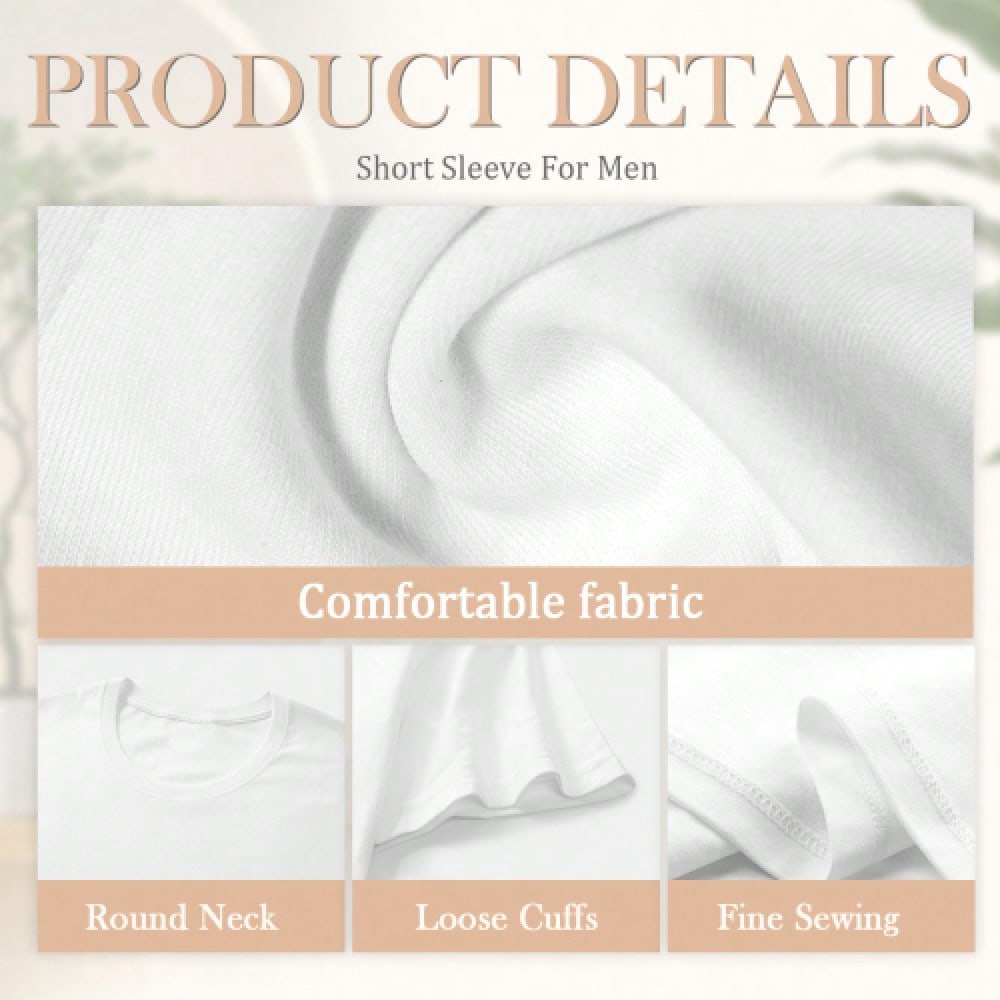 Comfortable Men's T-shirts Retro Unisex T-shirts Suitable for Both Men and Women To Wear Casual and Loose in Summer