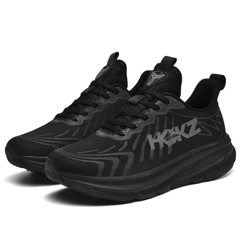 2025 free shipping men's shoes fashion new designer summer breathable mesh running shoes soft soled casual lightweight shoes black blue