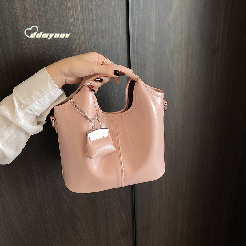 Niche Handbag for Women TikTok High-End Commuter Large Capacity Shoulder Crossbody Mother-Daughter Bag ddmynov ddmynov