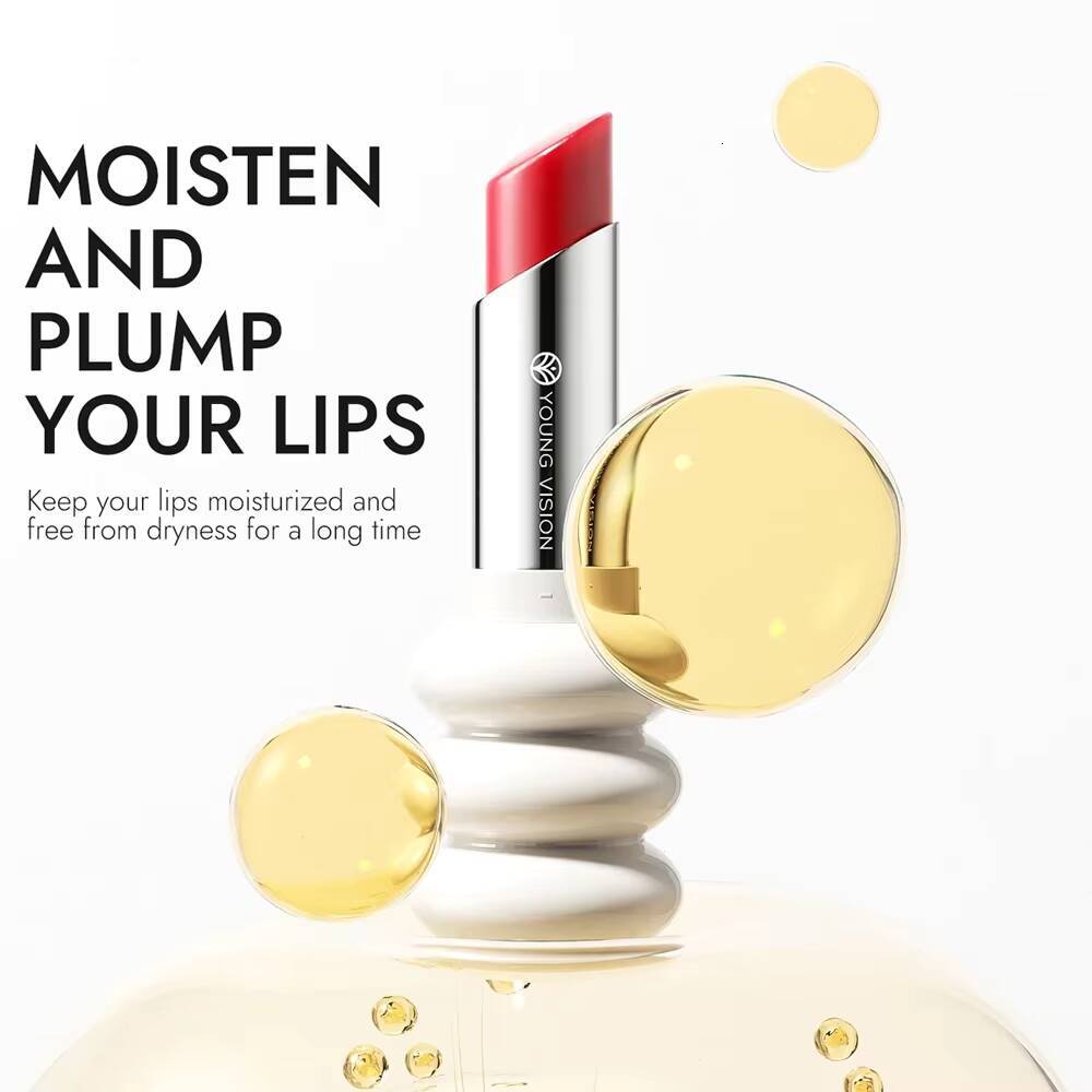 Spiral Moisturizing Colored Balm Shimmer Pink Temperature Change Glossy Lipstick Base Transparent Anti-dryness Lip Care happy