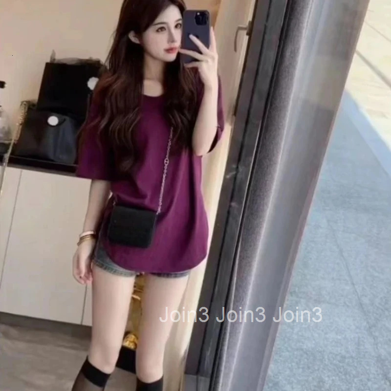 Summer Outfit Female Top Cotton Womens T-shirt Japanese Vintage Clothes Korean Clothing Kpop 2025 High Quality Aesthetic Emo