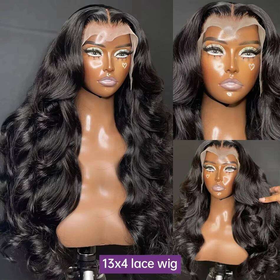Mossily 13x6 HD Transparent Front Human Wigs For Women 13x4 Brazilian Body Wave Lace Frontal Wig With Baby Hair