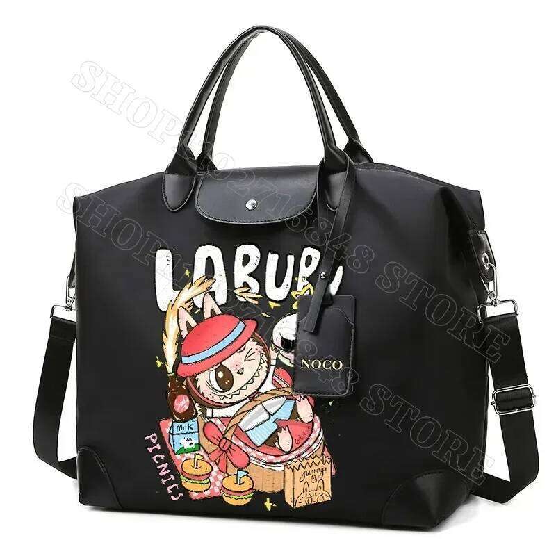 Hot Selling Labubu Cute Travel Bag Carry On Lage Handbag Large Capacity Portable Bags Cartoon Anime Graphic Print Backpacks Party Gifts