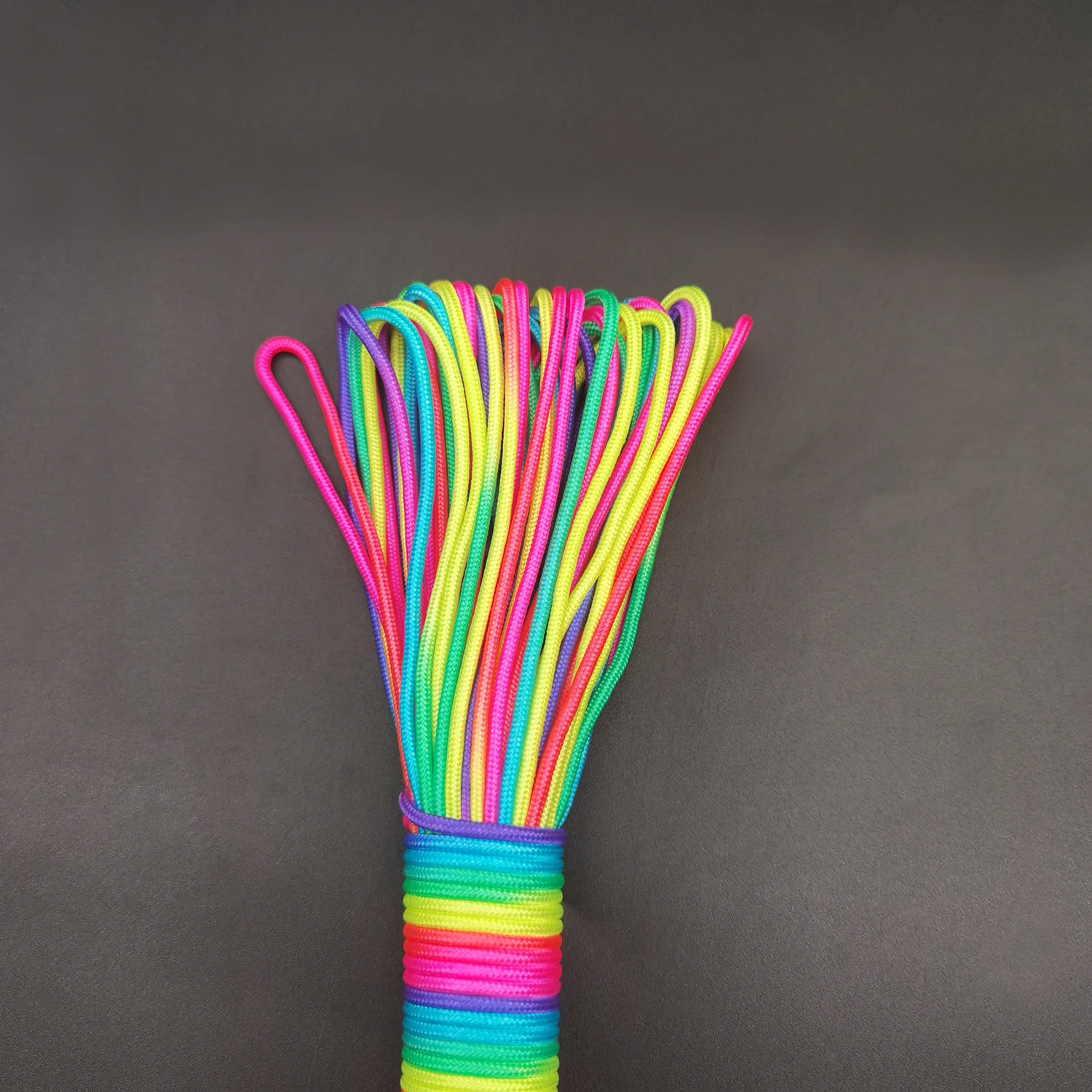 5m10m31m2mmm4mm diameter Rainbow rope 7 strands parachute Climbing camping survival gear bracelet 250611