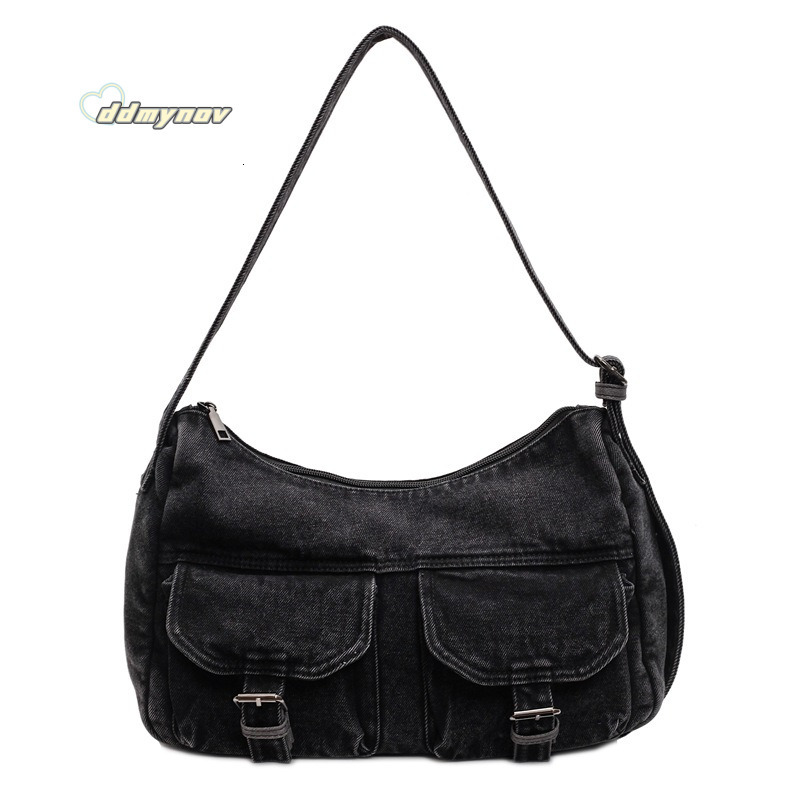 Casual Large Capacity Denim for Women 2025 Summer New Versatile Commuter Shoulder Crossbody Bag ddmynov ddmynov