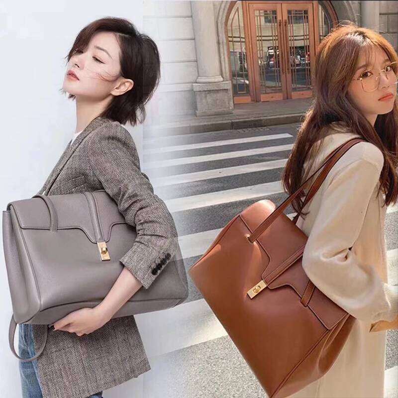 Hot Selling Soft Leather Tote Bag High Quality Fashion Casual Lady Handbags Commuter Outdoor Travel Shoulder Underarm Bags Large Capacity Designer Bag