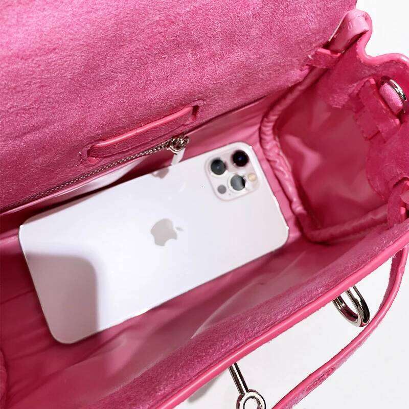 Women's Bags Designer England Style Faux Suede Bags For Women Designer Handbags Purses New In Belt Buckle Top Handle Wide Straps Shoulder