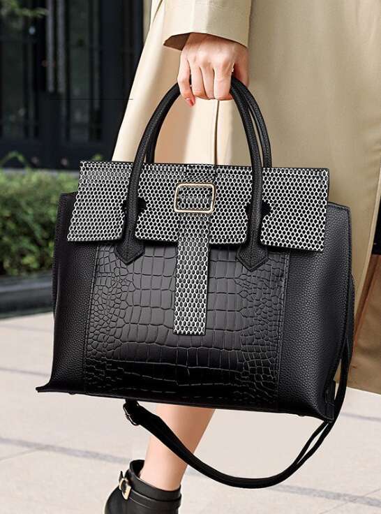 Hot Selling Brand Crocodile Pattern Leather Handbags Designer High Quality Alligator Large Capacity Lady Totes Shoulder Crossbody Bag