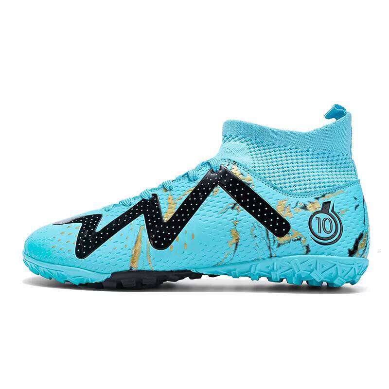 Outdoor Football Sneakers Boy's High Ankle Men's Cleats Training Sport Soccer Shoes