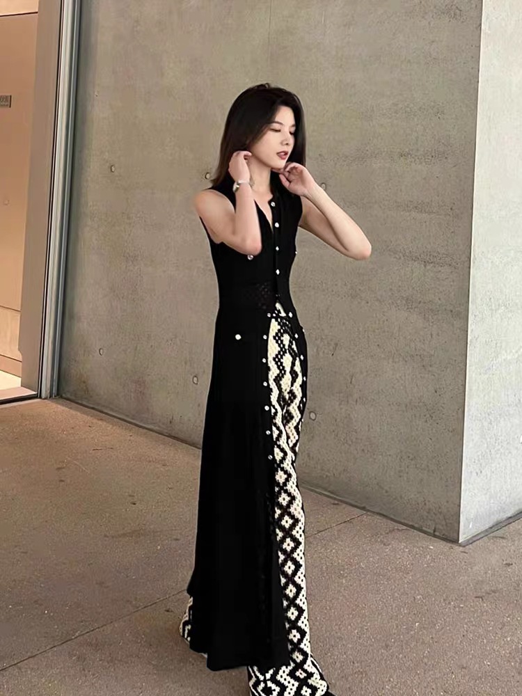 S115 New summer style slim fit niche chic French style