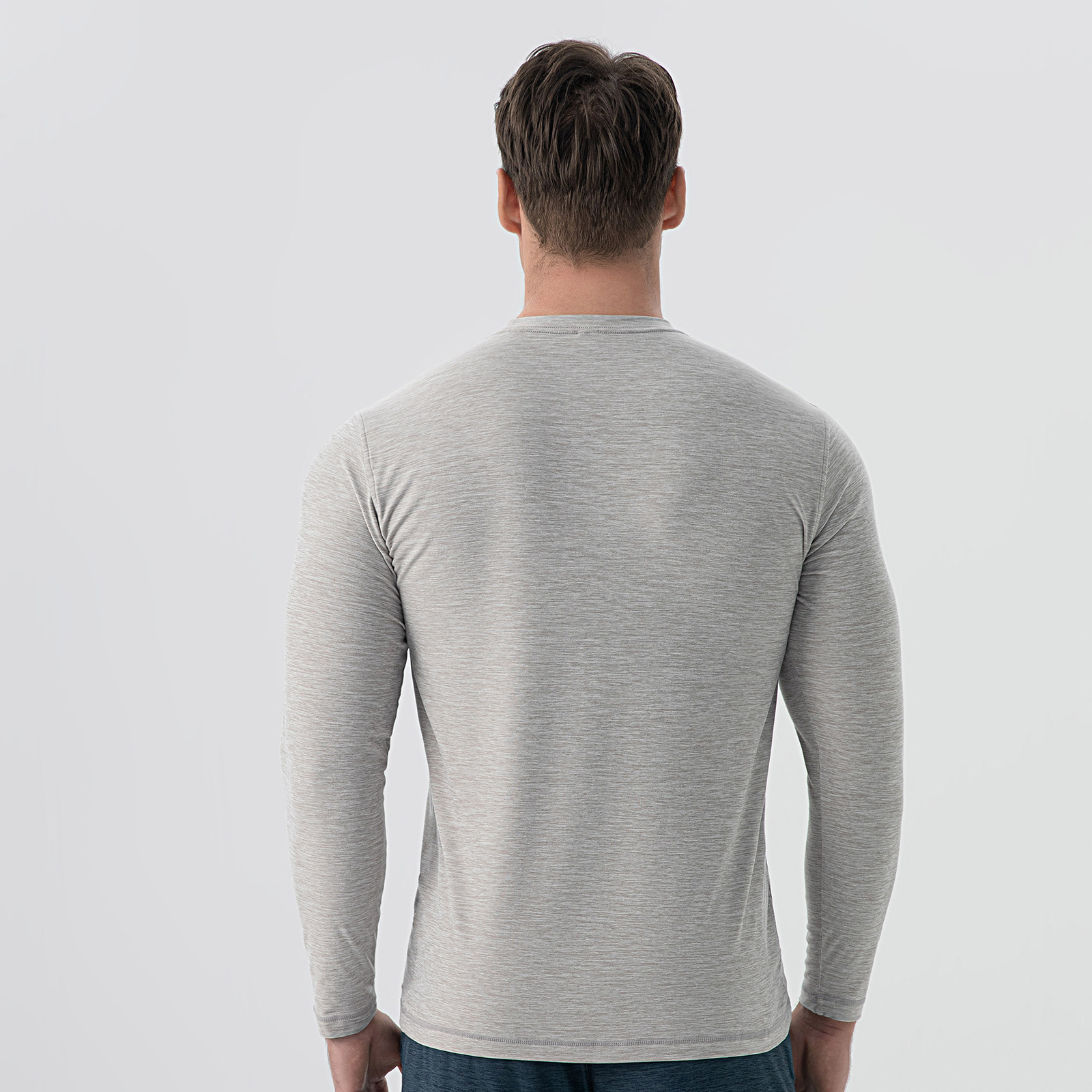 Elegant Men's Heathershade Linen Mixture Casual Shirt with Full Sleeves