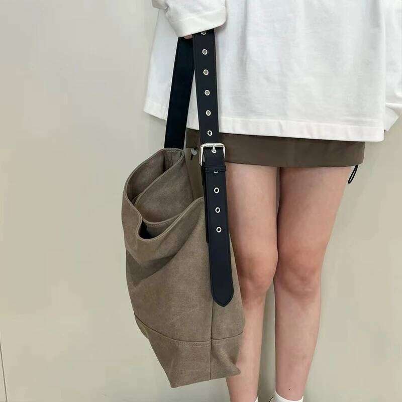 Women's Bags Designer Korean Casual Canvas Tote Bags For Women Designer Handbags Purses New In Large Capacity Wide Strap Underarm Shoulder