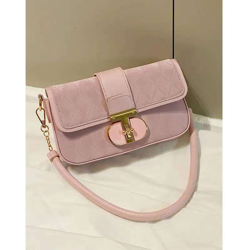 Bags Designer Summer New Women's High-End Underarm Small Square Single Shoulder Messenger Bag, Lazy Style Hand Bag