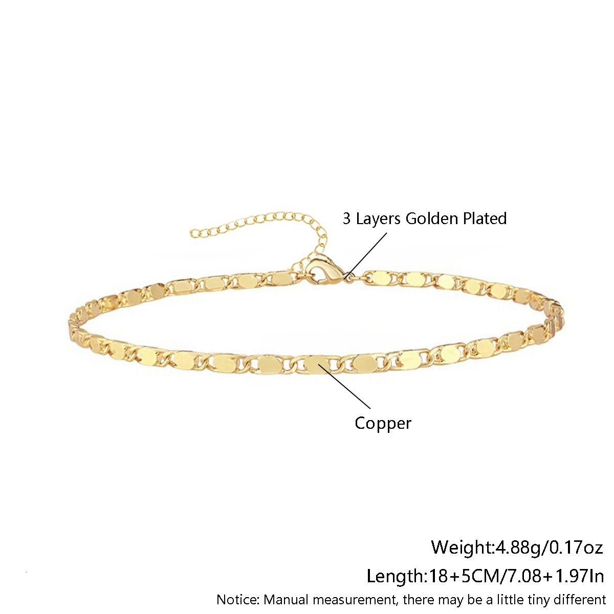 Anklets Minimalist Metal Anklets Women Gold Color Stainless Steel Figaro Rope Curb Link Leg Chain Basic Chic Lady Girl Jewelry 10inch 231109