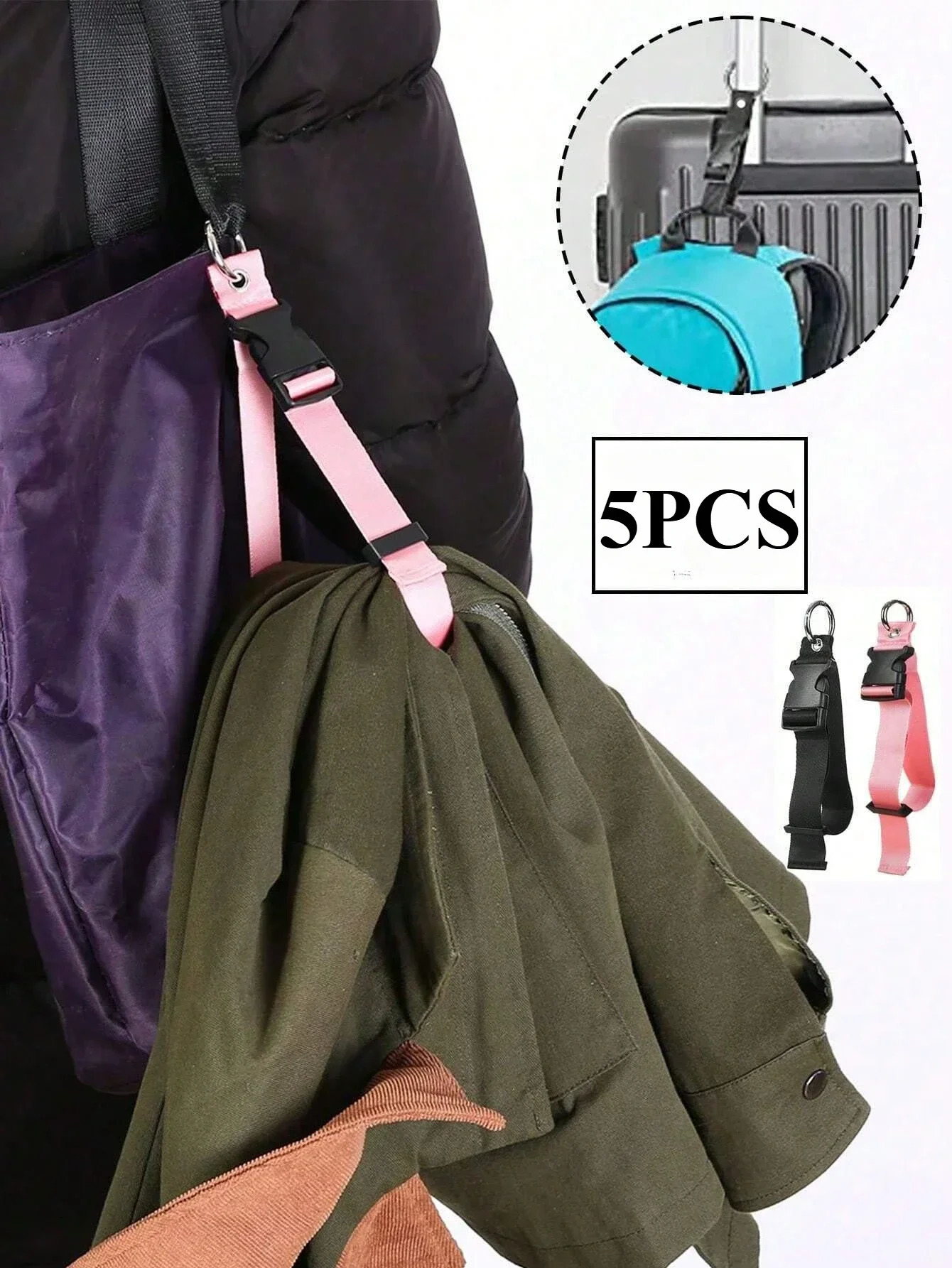 Portable AntiTheft Luggage Strap Durable Outdoor Buckle Men Women Backpack Clip MustHave Travel Gift Bag Tags for Luggage 250616