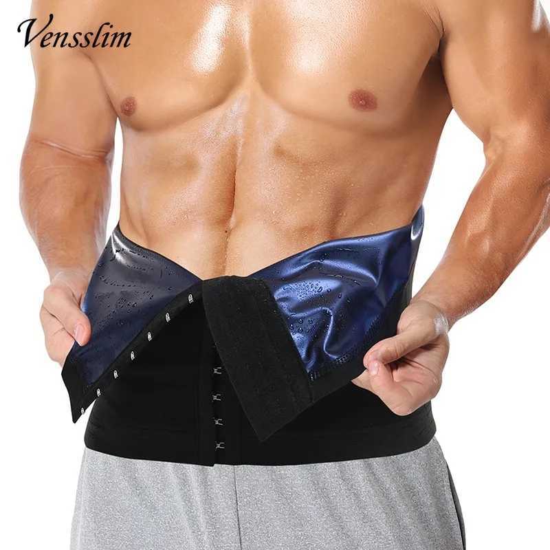 Vensslim Slimming Weight Loss Sauna Corset Men Fat Burner Body Shaper Waist Trainer Sweat Belt Hooks Tummy Control Strap W250616